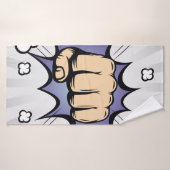 アートポップ・アートの漫画バブルデザイン。ヴィンテージイラストレーション バスタオル (バスタオル)