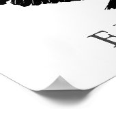 アートポップ・アートの白黒フリーダムイーグルランディングポスター ポスター (角)