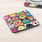 アートポップ・アートの絵文字 コースター (左側)