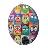 アートポップ・アートの絵文字 ダーツボード (正面右)