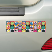 アートポップ・アートの絵文字 バンパーステッカー (車上)