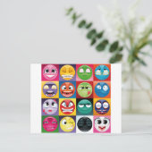アートポップ・アートの絵文字 ポストカード (スタンド正面)