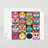 アートポップ・アートの絵文字 ポストカード (正面/裏面)