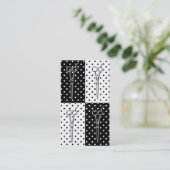 アートポップ・アートの美容師美容はさみ水玉模様 名刺 (スタンド正面)