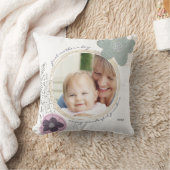 アートポップ・アートの花編集可能な文言カスタム写真 クッション (ブランケット)