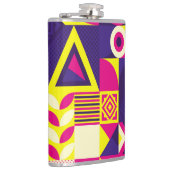 アートポップ・アートの、カラフルの幾何学的な形状。 フラスク (右)