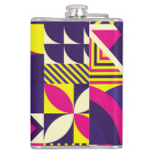 アートポップ・アートの、カラフルの幾何学的な形状。 フラスク (裏面)