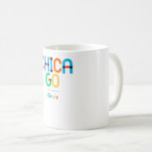 アートポップ・アートの・シカゴ・イリノイ中世紀半ば コーヒーマグカップ (正面右)