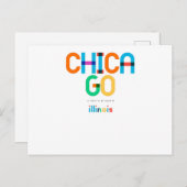 アートポップ・アートの・シカゴ・イリノイ中世紀半ば ポストカード (正面/裏面)