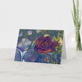 アートポップ・アートの・レッド・ローズ カード