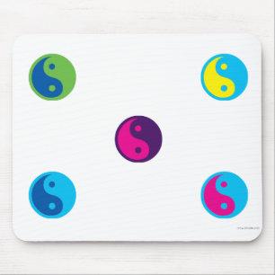 アートポップ・アートのying yang mousepad マウスパッド