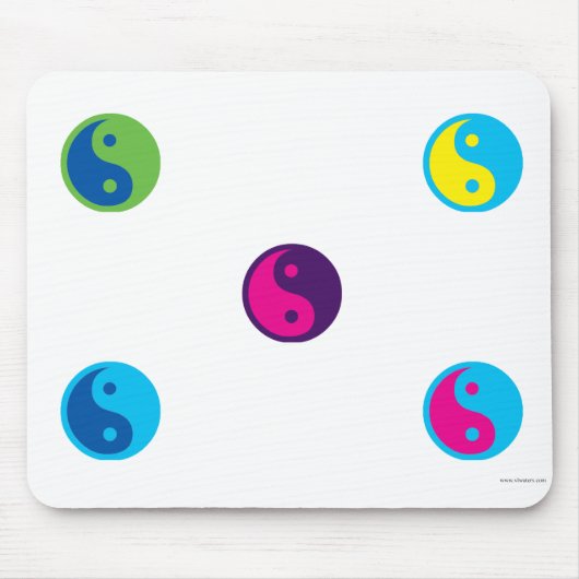 アートポップ・アートのying yang mousepad マウスパッド (正面)