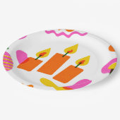 アートポーランドフォークフラワーズ紙プレート ペーパープレート (アングル)