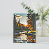 *~*アートマン魚釣りストリーム自然AP49 ポストカード (スタンド正面)