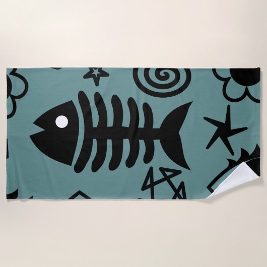 アートミックス ビーチタオル (正面)