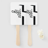 アートミニマルクリスチャンアートクロスゴスペルことわざQuo ハンドファン (正面&裏面)