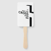 アートミニマルクリスチャンアートクロスゴスペルことわざQuo ハンドファン (裏面)