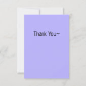 アートモダンウォーター色の女性サンキューカード サンキューカード (裏面)