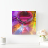 アートモダンウォールクロック スクエア壁時計 (ホーム)