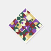 アートモダンキュービズム広場サークル前菜ディナー スタンダードカクテルナプキン (角)