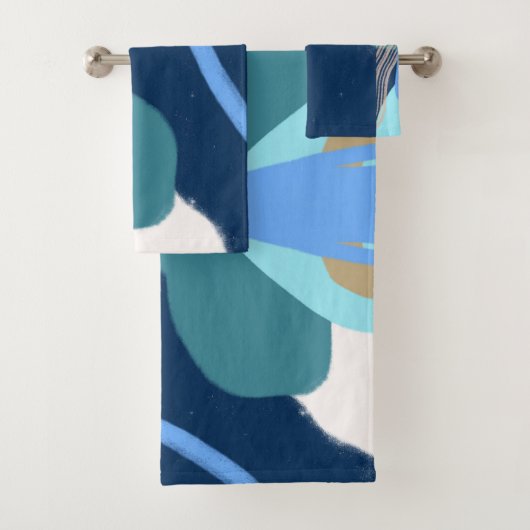 アートモダンサプライズ少年金ゴールドレタリングベビーシャワー バスタオルセット (インサイチュ)