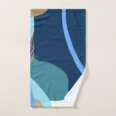 アートモダンサプライズ少年金ゴールドレタリングベビーシャワー バスタオルセット (ハンドタオル)