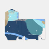 アートモダンサプライズ少年金ゴールドレタリングベビーシャワー フェイバーボックス (折り畳みなし)