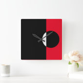 アートモダンシェイプ スクエア壁時計 (ホーム)