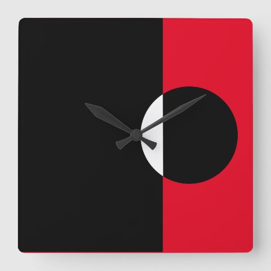 アートモダンシェイプ スクエア壁時計 (正面)