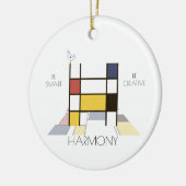 アートモダンスタイルモノグラム。文字H セラミックオーナメント (左)