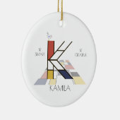 アートモダンスタイルモノグラム。文字K セラミックオーナメント (右)