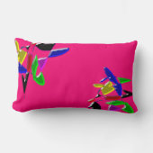アートモダンテクスチャ、ピンク ランバークッション (正面)