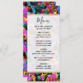 アートモダンネオンカラー黒抽象芸術絵を描アート メニュー (正面/裏面)