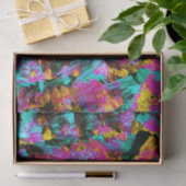 アートモダンネオンカラー黒抽象芸術絵を描アート 薄葉紙 (ギフト)