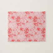 アートモダンピンク色の赤いジグソーパズル ジグソーパズル (横)