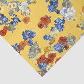 アートモダンファンゴッホフラワーオンイエロー 薄葉紙 (詳細)