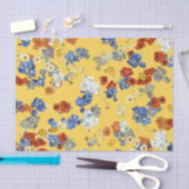 アートモダンファンゴッホフラワーオンイエロー 薄葉紙 (クラフト)