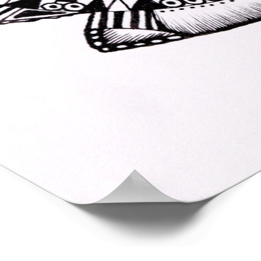 アートモダンフィッシュポスター/デザインVの幾何学模様 ポスター (角)