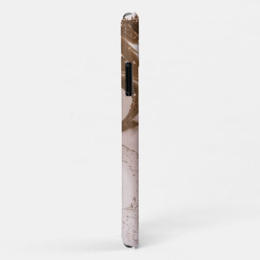 アートモダンフォイルのピンクの渦巻き Case-Mate iPhoneケース (裏面/右)