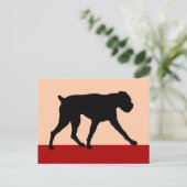 アートモダンボクサー犬 ポストカード (スタンド正面)