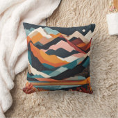 アートモダンマウンテンズレイクムーン クッション (ブランケット)