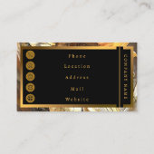 アートモダンヴィンテージひまわりコレクション 名刺 (裏面)