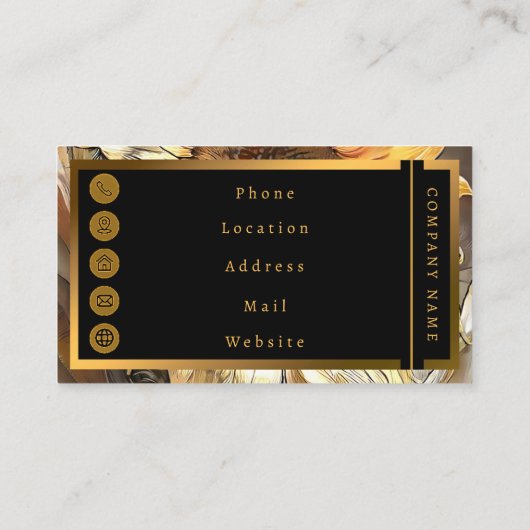 アートモダンヴィンテージひまわりコレクション 名刺 (裏面)