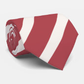 アートモダン対角ストライプピンクブライトバニラ ネクタイ (ロール)