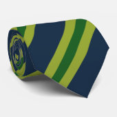 アートモダン対角ストライプブルーグリーン ネクタイ (ロール)