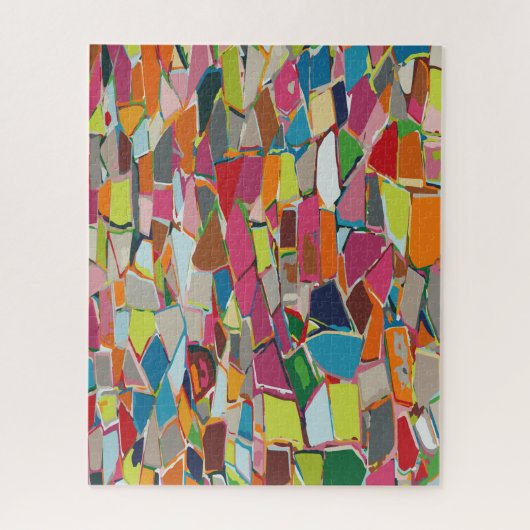 アートモダン幾何学的デコ数々のカラーのジグソーパズル ジグソーパズル (縦)