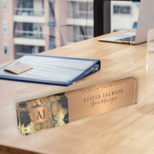 アートモダン抽象芸術パターン黒金ゴールドモノグラムの