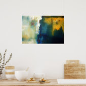 アートモダン抽象芸術絵画のアートプリントポスター ポスター (キッチン)