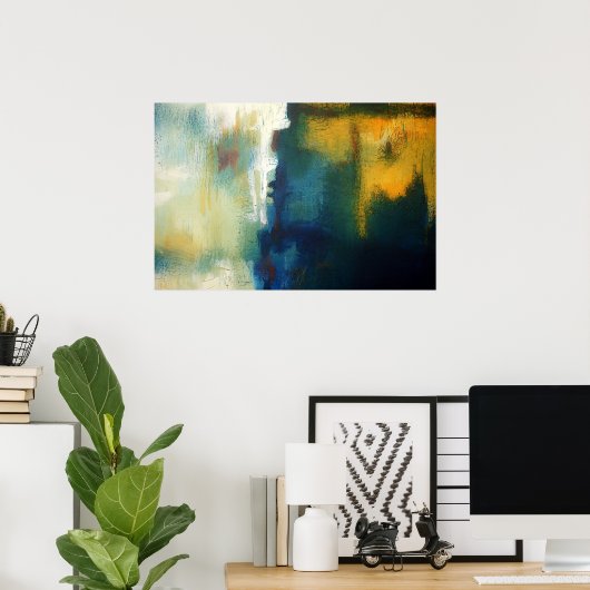 アートモダン抽象芸術絵画のアートプリントポスター ポスター (ホームオフィス)