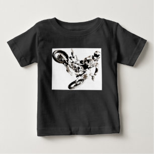 アートモトポップ・アートのクロスモトキュールスポーツ ベビーTシャツ